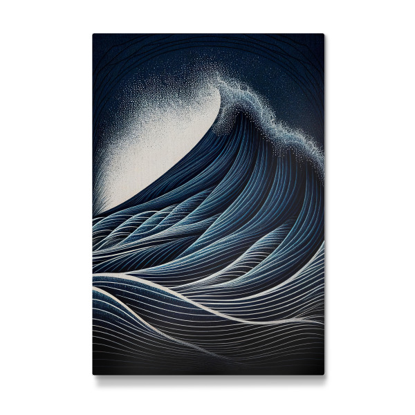 Galerie-Print "Abstrakte dunkle Ozeanwellen" 30x20 cm artboxONE