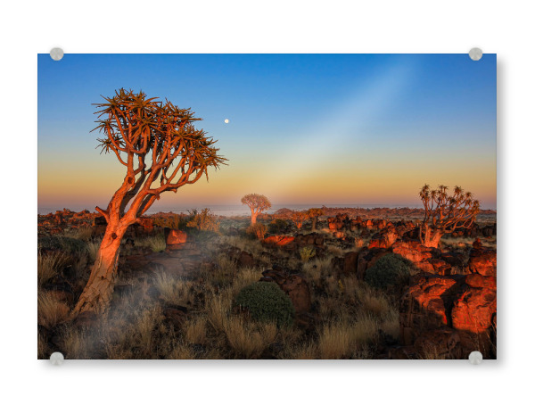 Acrylglasbild "Sonnenaufgang in Namibia" artboxONE - Natur,Reise / Afrika