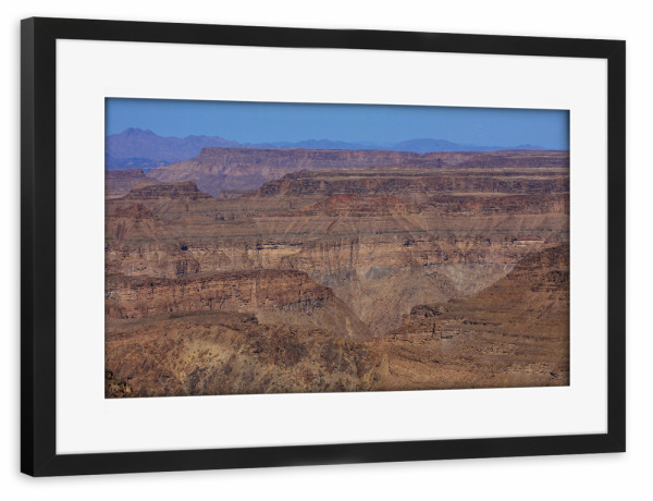 Poster mit Rahmen schwarz "Fish River Canyon in Afrika" artboxONE - Natur,Reise / Afrika