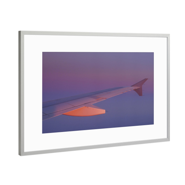 Poster mit Rahmen Silber "Wing in Sunset" artboxONE - Natur,Reise,Reise / Strand und Meer,Reise / Länder