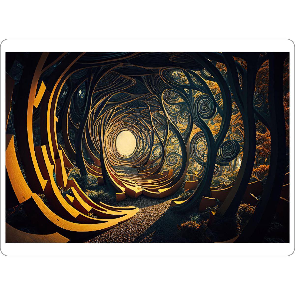 Tischset "Verdrehter surrealer Pfad" artboxONE - Abstrakt