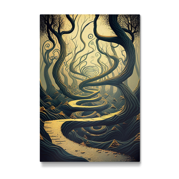 Galerie-Print "Surrealer Weg im mystischen Wald" 30x20 cm artboxONE