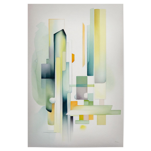 Poster "Pastell-Aquarell-Geometrien" artboxONE - Abstrakt,Geometrie