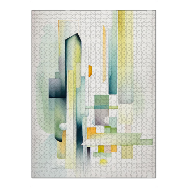 Puzzle Ravensburger "Pastell-Aquarell-Geometrien" artboxONE - Abstrakt,Geometrie