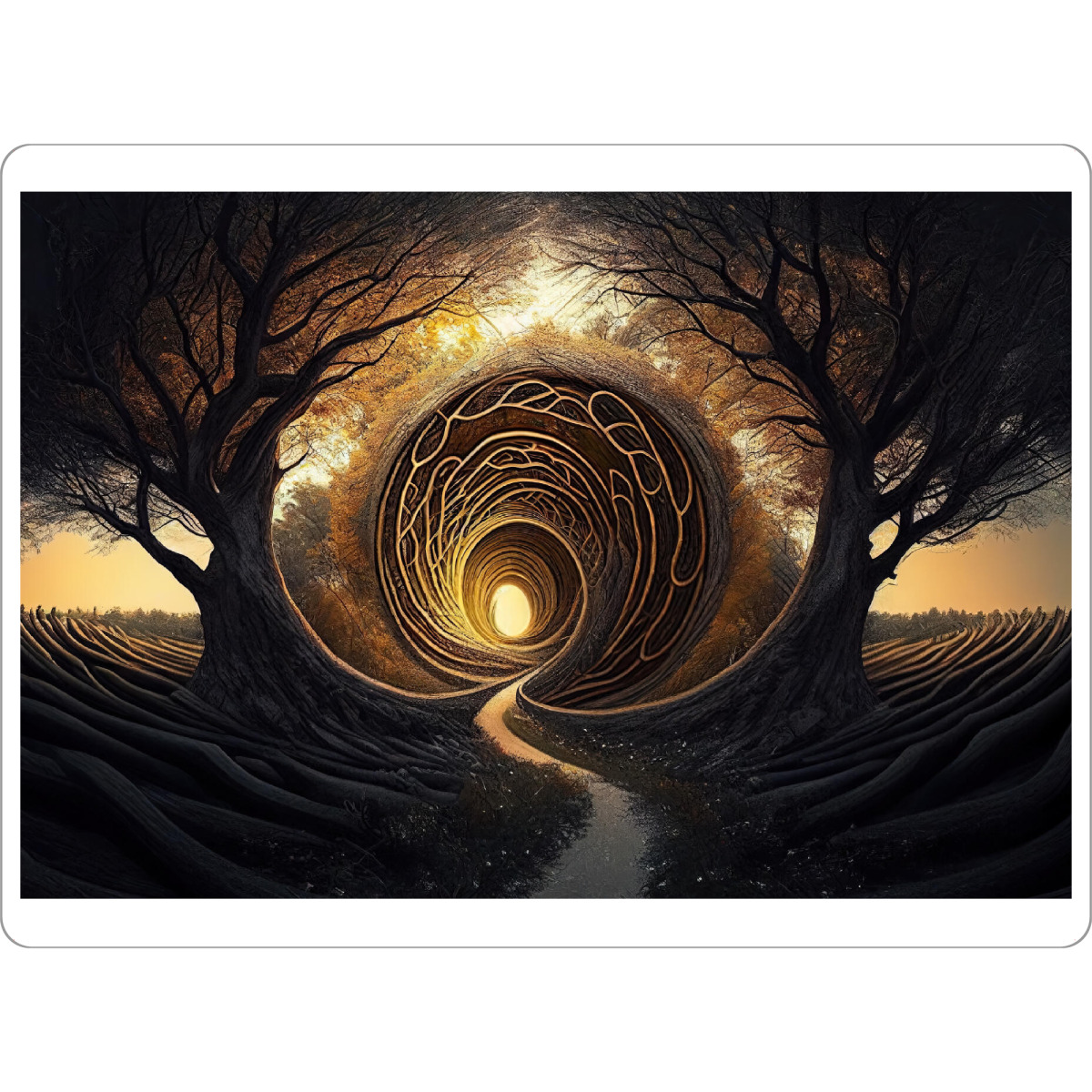 Tischset "In den krummen Wald" artboxONE - Abstrakt