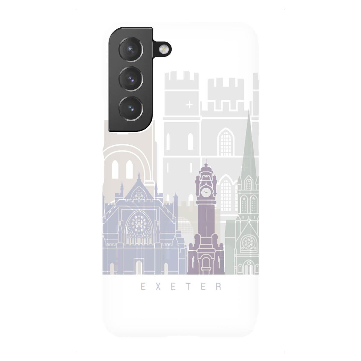 "EXETER-SKYLINE-PASTELL"für Samsung Galaxy - Premium-Case Handyhülle artboxONE