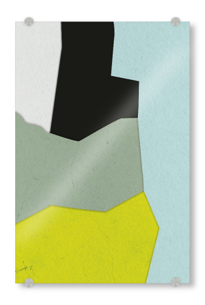 Acrylglasbild "Paper cut art COCO" artboxONE - Abstrakt - Japandi,Modern,Art,Ibiza,Kunstdruck,Geschenk,Einrichtung,Abstrakt,Kunst