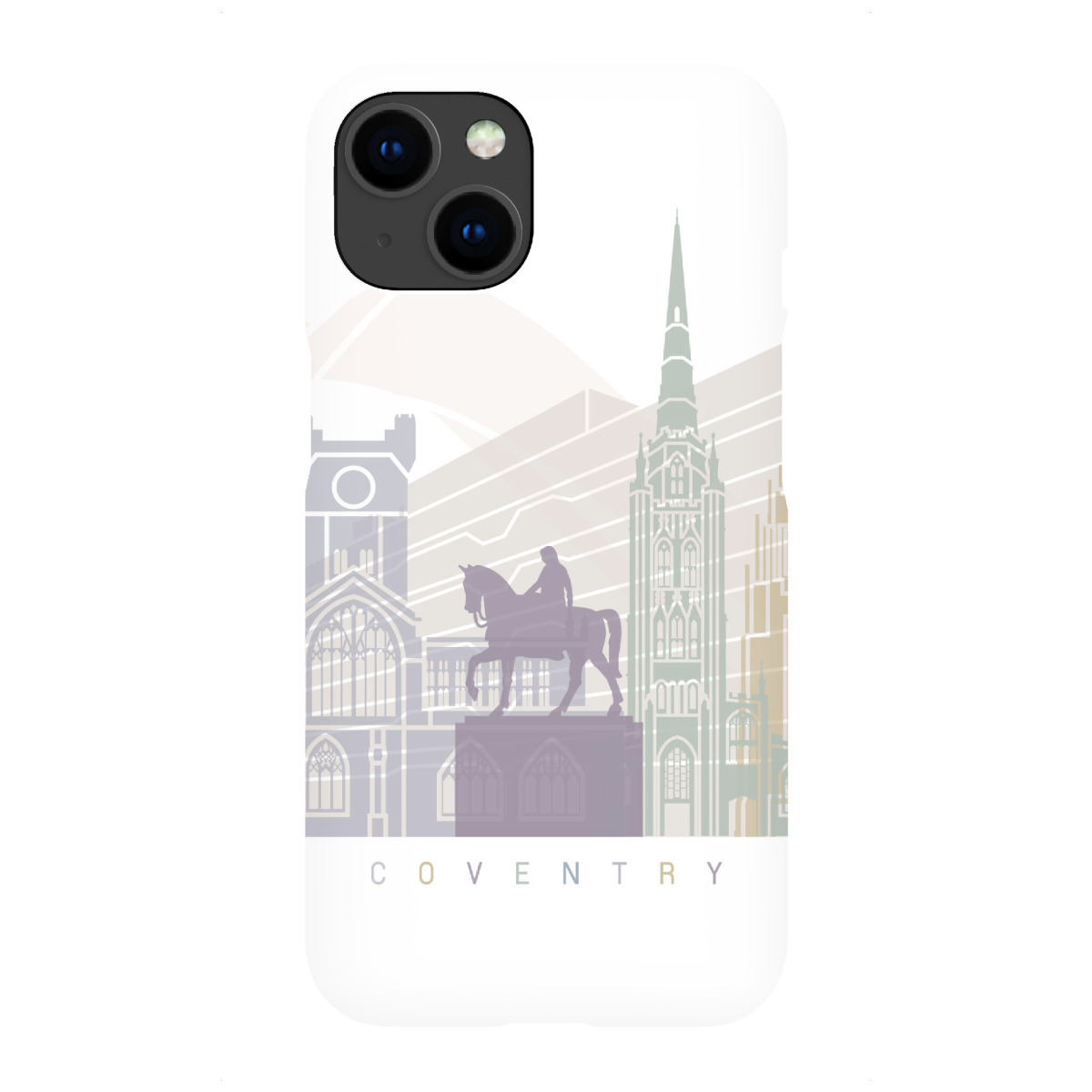 "COVENTRY SKYLINE PASTELL"für iPhone - Premium-Case Handyhülle artboxONE