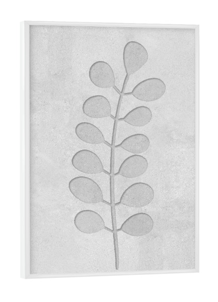 Poster mit weißem Rahmen "Concrete art - FLOWER ART BENNY" artboxONE - Abstrakt