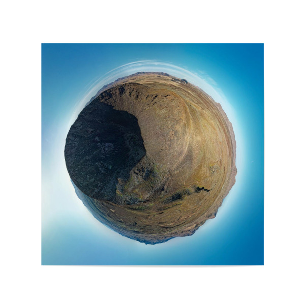 Poster 20x20 cm "Caldera Los Arrabales - Krater" artboxONE - Städte,Natur,Reise,Reise / Strand und Meer,Reise / Länder