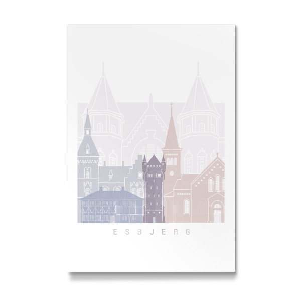 Galerie-Print "ESBJERG SKYLINE PASTELL" 30x20 cm artboxONE