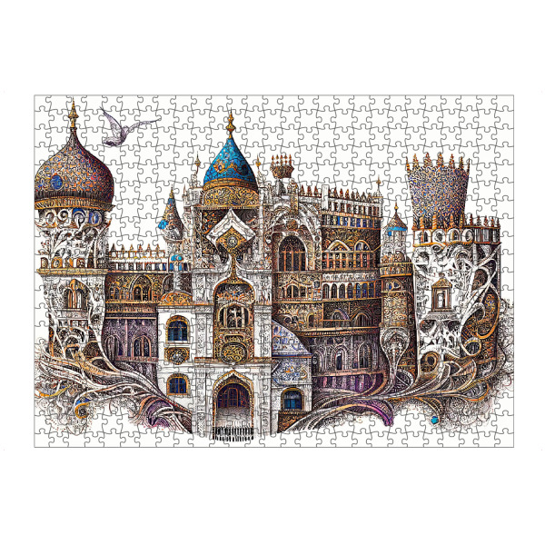 Puzzle Ravensburger "Weiße Schlosszeichnung" artboxONE - Abstrakt,Architektur
