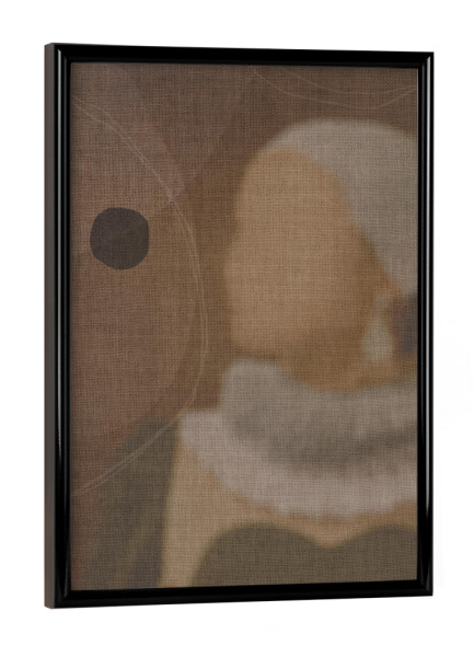 Poster mit schwarzem Rahmen "Linen collection - sad woman" artboxONE - Abstrakt