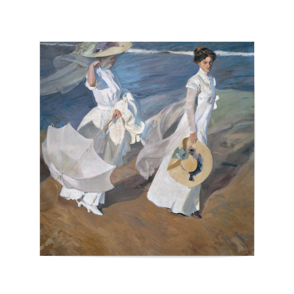 Poster 20x20 cm "Am Strand spazierengehen" artboxONE - Menschen,Reise / Strand und Meer,Fashion,Für Mama,Für Papa