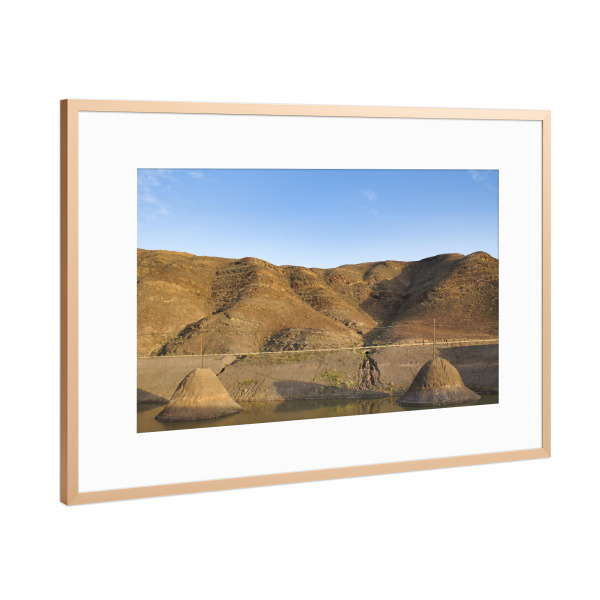 Poster mit Rahmen Kupfer "Fuerteventura - Power Pole Islands" artboxONE - Natur,Reise,Reise / Strand und Meer,Reise / Länder