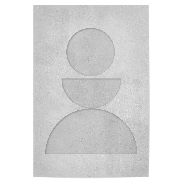 Poster "Concrete art - ZEN BETON" artboxONE - Abstrakt - Modern,Art,Ibiza,Kunstdruck,Geschenk,Einrichtung,Abstrakt,Kunst,Industrial art