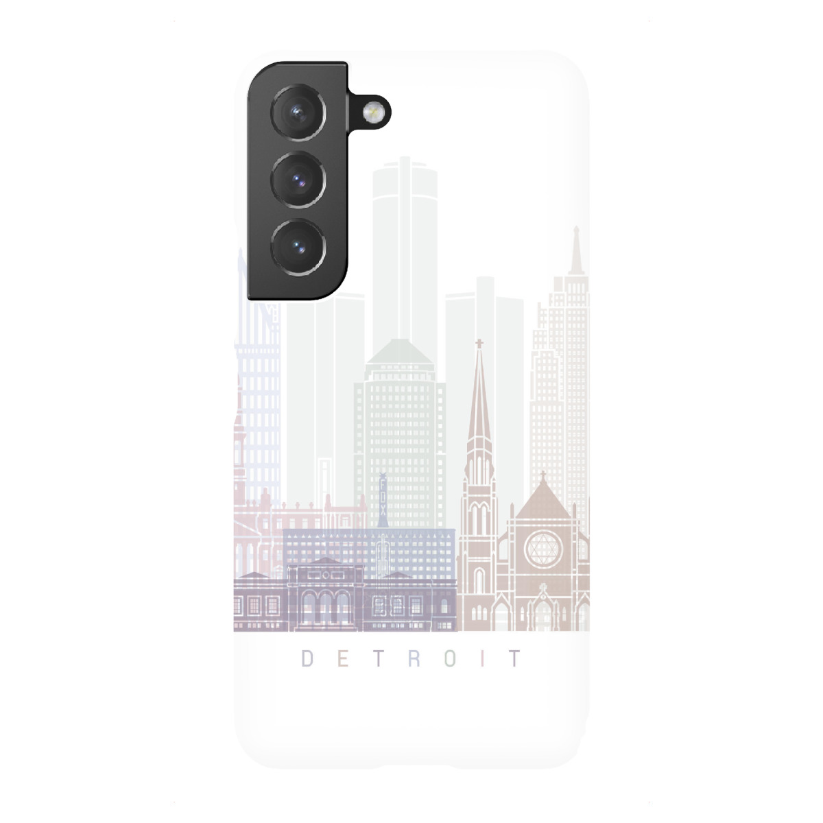 Samsung Galaxy "DETROIT-SKYLINE-PASTELL" Premium-Case Handyhülle artboxONE