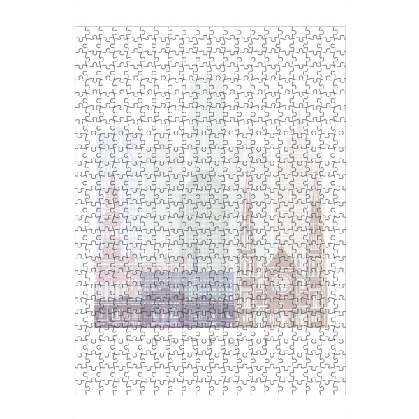 artboxONE Puzzle "DETROIT-SKYLINE-PASTELL" artboxONE - Städte