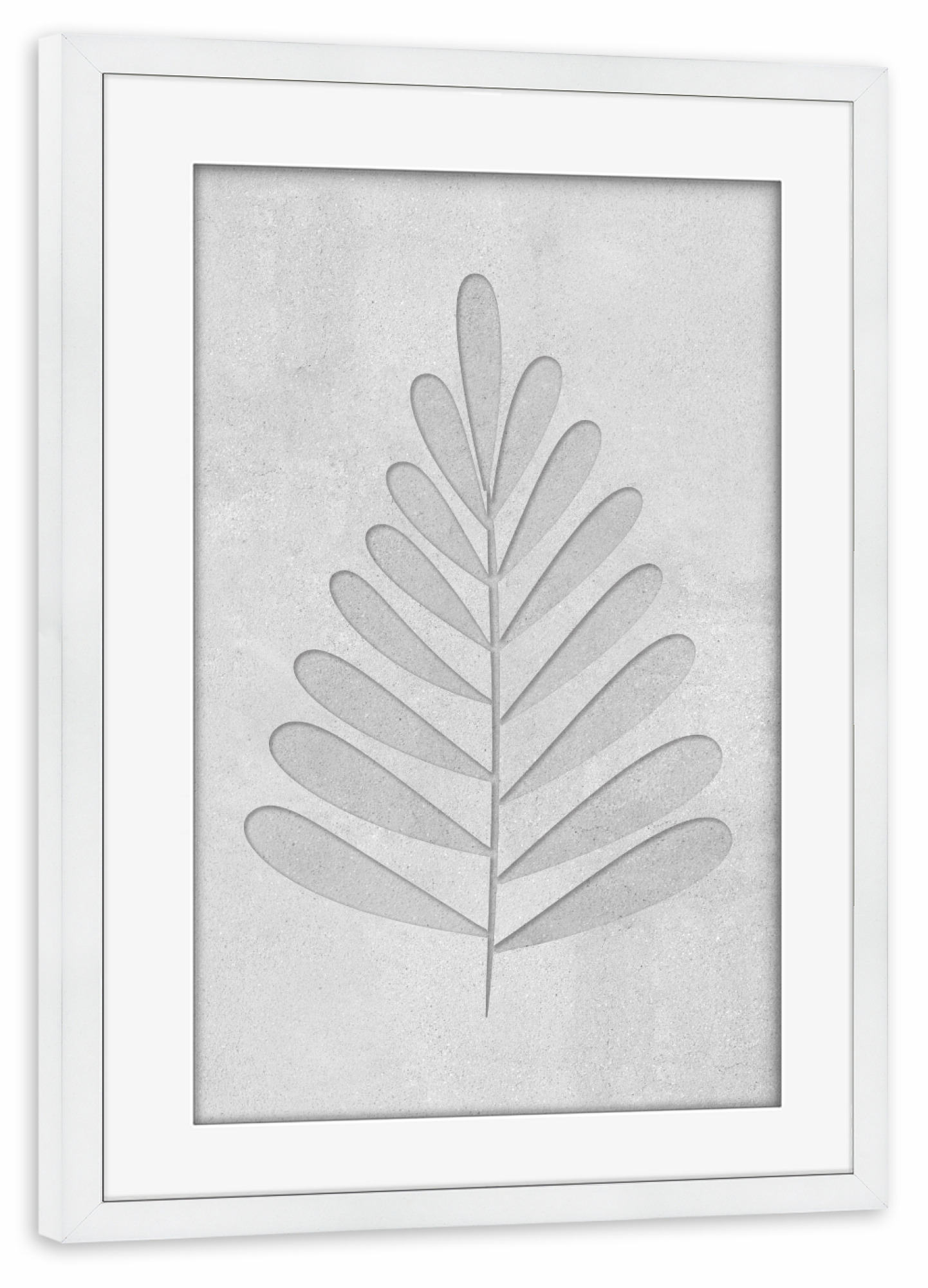 Poster mit Rahmen weiß "Concrete art - FLOWER ART LOLA" artboxONE - Abstrakt - Japandi,Modern,Art,Ibiza,Kunstdruck,Geschenk,Einrichtung,Abstrakt,Kunst