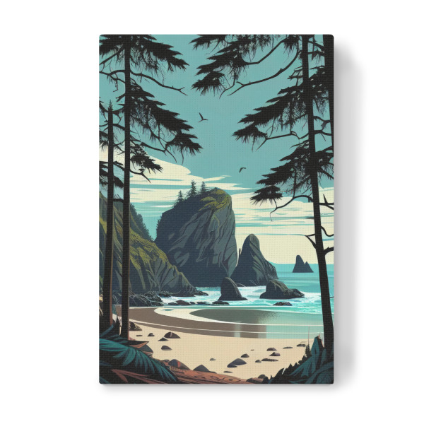 Leinwandbild "Secret Beach, Oregon, USA" artboxONE - Natur,Reise,Reise / Strand und Meer