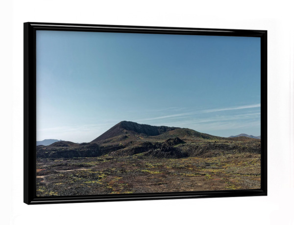 Poster mit schwarzem Rahmen "Caldera Los Arrabales - Pano" artboxONE - Städte,Natur,Reise,Reise / Strand und Meer,Reise / Länder