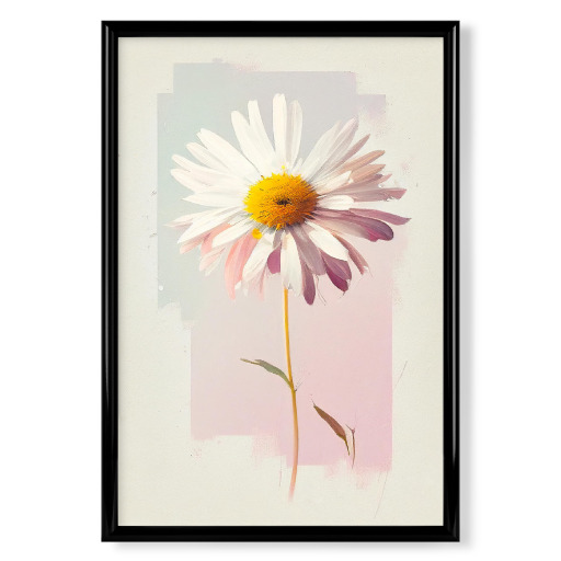 Oil painting of daisy flower