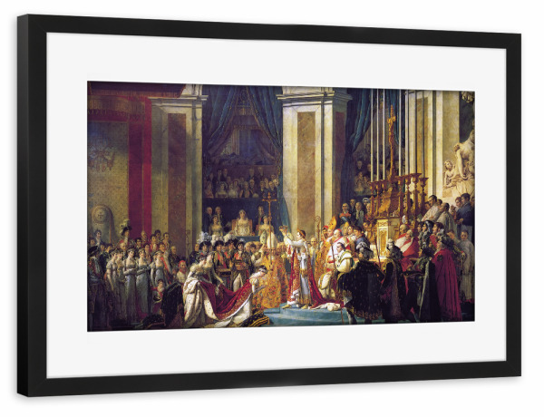 Poster mit Rahmen schwarz "Die Krönung Napoleons" artboxONE - Menschen,Architektur,Städte / Paris,Für Mama,Für Papa