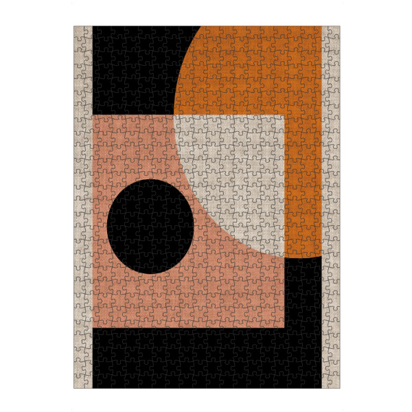 Puzzle Ravensburger "Linen - modern retro LOLA" artboxONE - Abstrakt - Japandi,Modern,Art,Ibiza,Kunstdruck,Geschenk,Einrichtung,Abstrakt,Kunst
