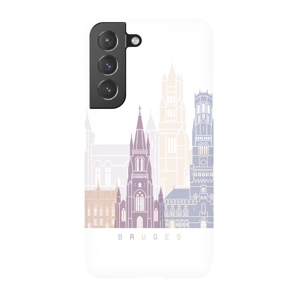 "Brügge Skyline Pastell"für Samsung Galaxy - Premium-Case Handyhülle artboxONE