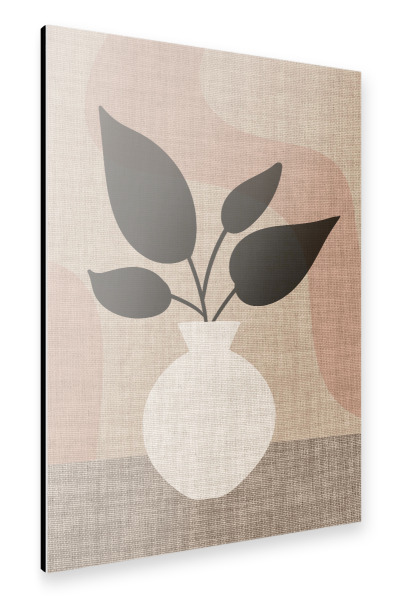 Alu-Dibond "LINEN - plant LOLA" 30x20 cm artboxONE
