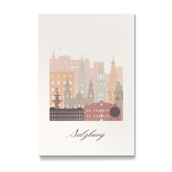 Galerie-Print "Salzburger Skyline in Terrakotta" 30x20 cm artboxONE