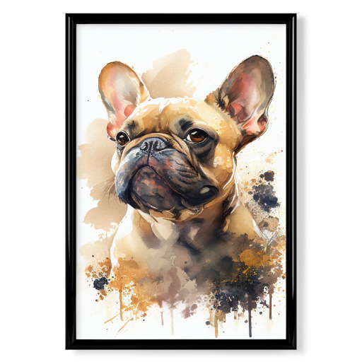 Aquarell-französischen Bulldogge