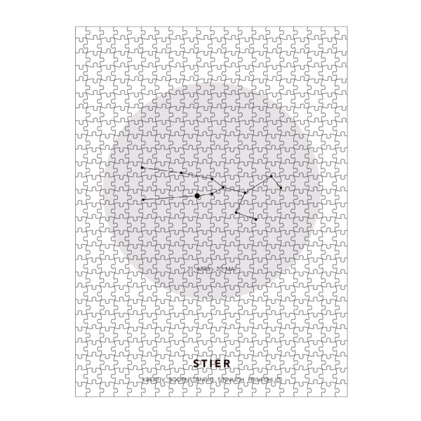 Puzzle Ravensburger "Sternbild Stier" artboxONE - Galaxy