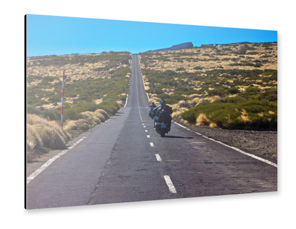 Alu-Dibond "Motorräder am Mount Teide" 30x20 cm artboxONE