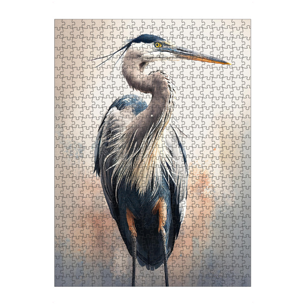 artboxONE Puzzle "Großes Blau-Reiher-Aquarell" artboxONE - Tiere