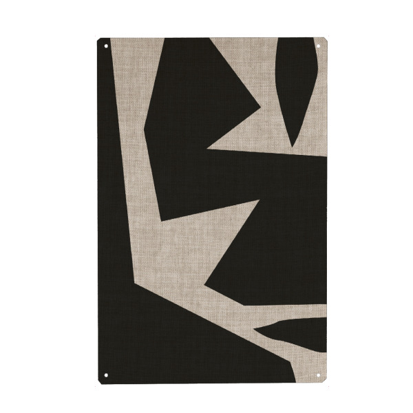 Metall Poster "Modern art HAMBURG" artboxONE - Abstrakt - Japandi,Modern,Art,Ibiza,Kunstdruck,Geschenk,Einrichtung,Abstrakt,Kunst - Blechschild