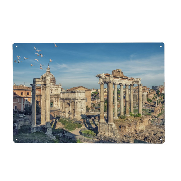 Holzbild "Das Römische Forum" artboxONE - Städte,Reise,Architektur,Reise / Länder,Städte / Rom
