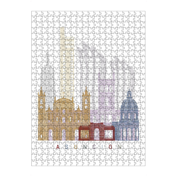 artboxONE Puzzle "Asunción Skyline Pastell" artboxONE - Städte,Reise