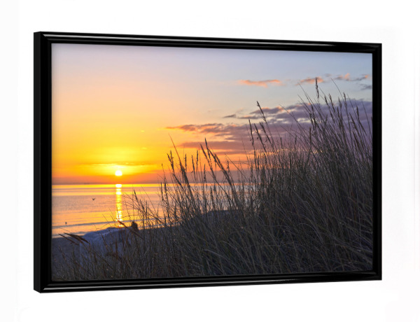 Poster mit schwarzem Rahmen "Früh morgens in Scharbeutz" artboxONE - Natur,Reise / Strand und Meer,Reise / Länder