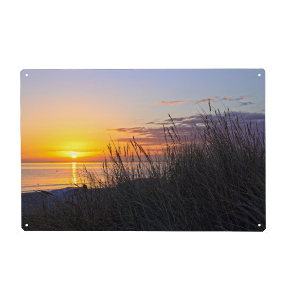 Holzbild "Früh morgens in Scharbeutz" artboxONE - Natur,Reise / Strand und Meer,Reise / Länder