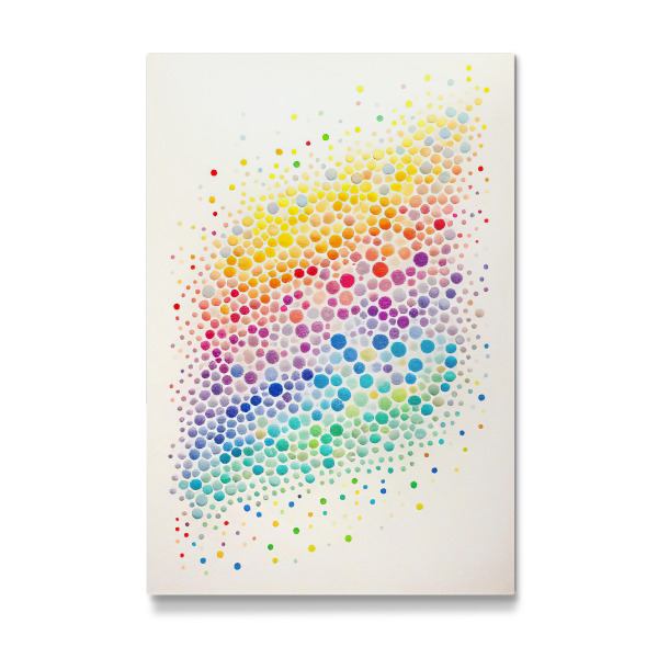 Galerie-Print "Bunte Aquarellpunkte" 30x20 cm artboxONE