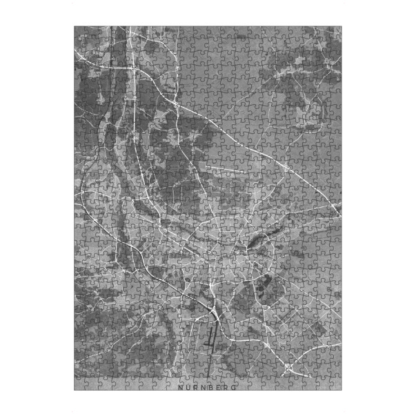Puzzle Ravensburger "Graue alte Karte von Nürnberg" artboxONE - Städte,Kartografie