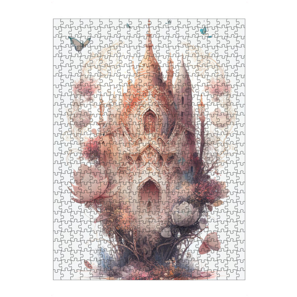 artboxONE Puzzle "Verträumte Blumenschlossmalerei" artboxONE - Architektur