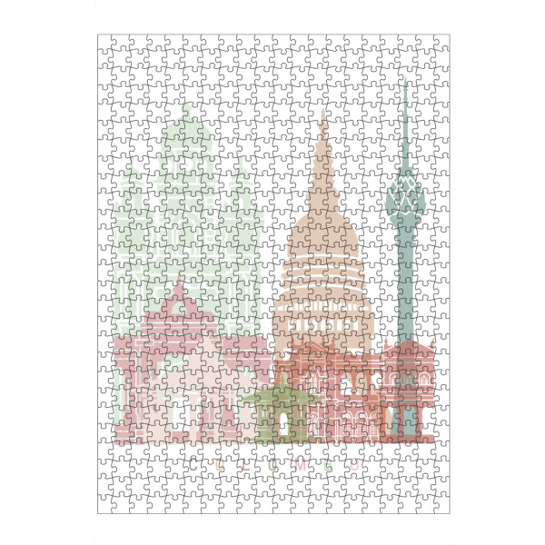 artboxONE Puzzle "Skyline von Colombo PASTELL" artboxONE - Städte,Architektur