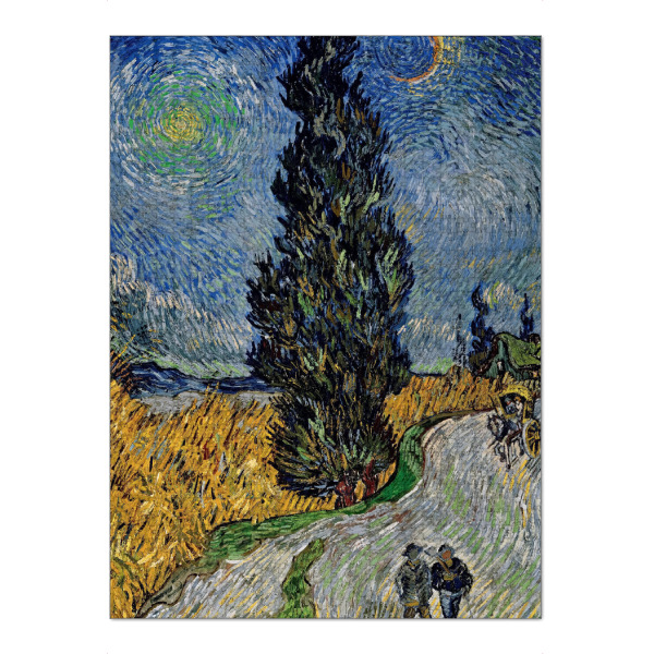 Puzzle Ravensburger "Straße mit Cypress und Star" artboxONE - Natur,Reise,Reise / Länder,Für Mama,Für Papa