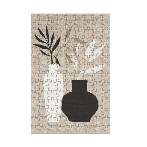 artboxONE Puzzle "Linen collection - Flower in vase" artboxONE - Abstrakt - Japandi,Modern,Art,Ibiza,Kunstdruck,Geschenk,Einrichtung,Abstrakt,Kunst
