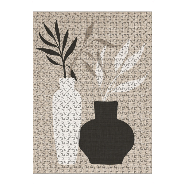Puzzle Ravensburger "Linen collection - Flower in vase" artboxONE - Abstrakt - Japandi,Modern,Art,Ibiza,Kunstdruck,Geschenk,Einrichtung,Abstrakt,Kunst