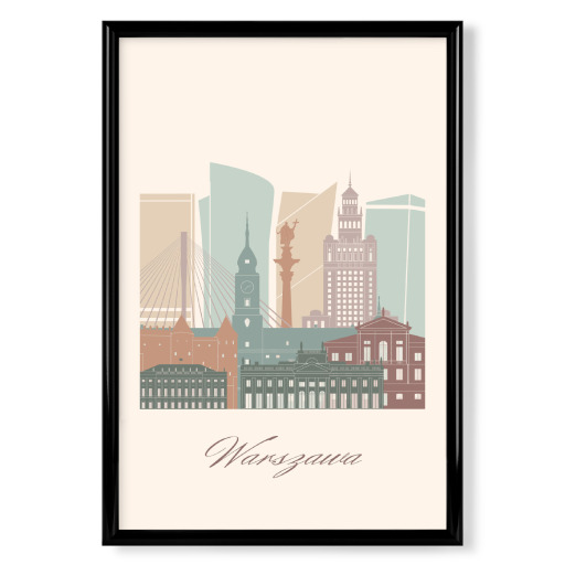 Warsaw skyline sage green style