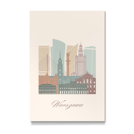 Warsaw skyline sage green style
