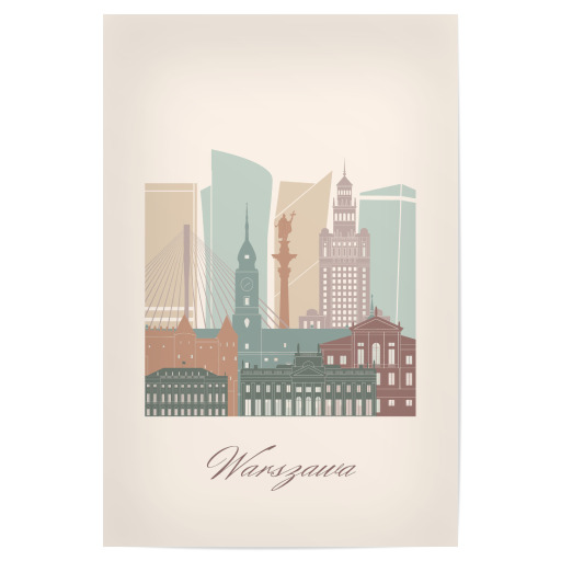 Warsaw skyline sage green style